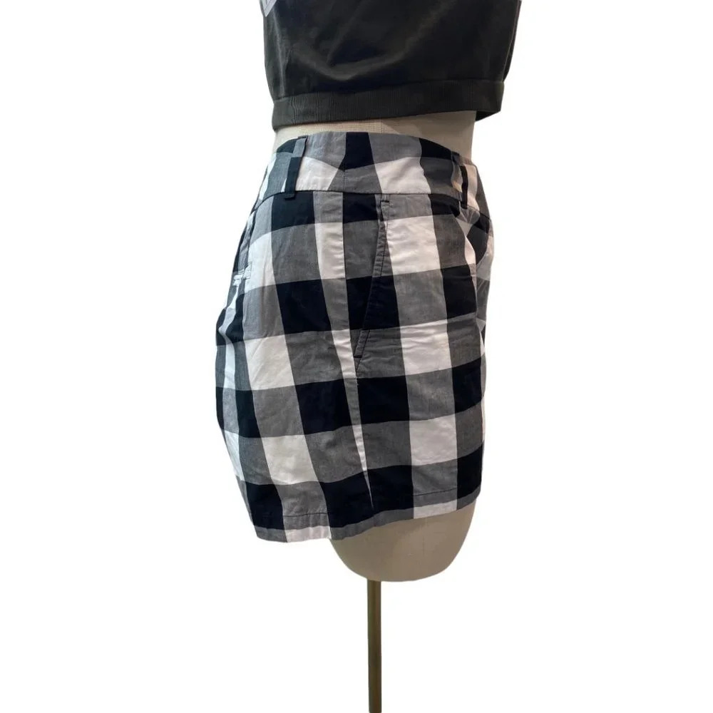 Loft Black and White Checkered 4" Shorts - Picture 2 of 5